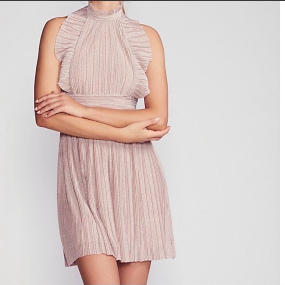 𝅺free People Shine Fit And Flare Mini Dress